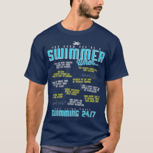 You Know You're A Swimmer When Funny List T-Shirt