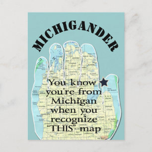 You Know You're From Michigan When Postcard