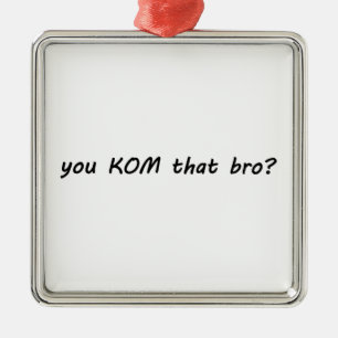 You KOM That Bro? Cycling Metal Tree Decoration