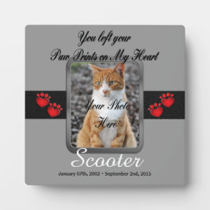 You left your Paw Prints on My Heart Plaque