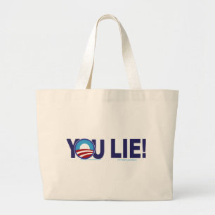 YOU-LIE-ALONE-2 LARGE TOTE BAG