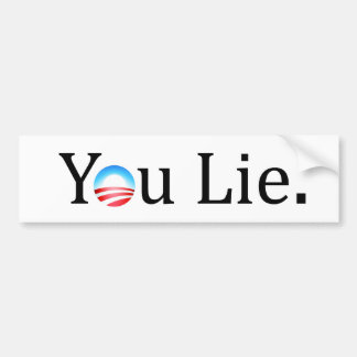 You Lie Anti-Obama Bumper Sticker