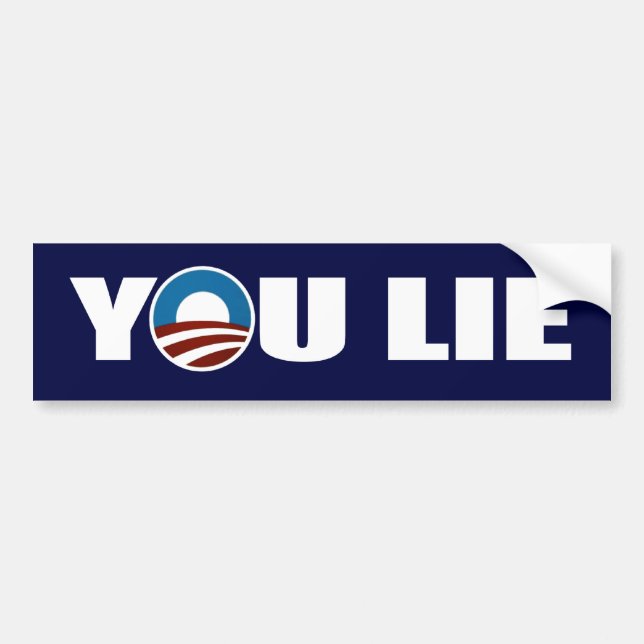 YOU LIE Bumper Sticker (Front)