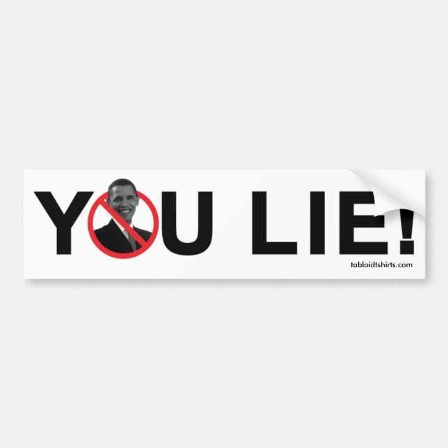 YOU LIE! BUMPER STICKER (Front)
