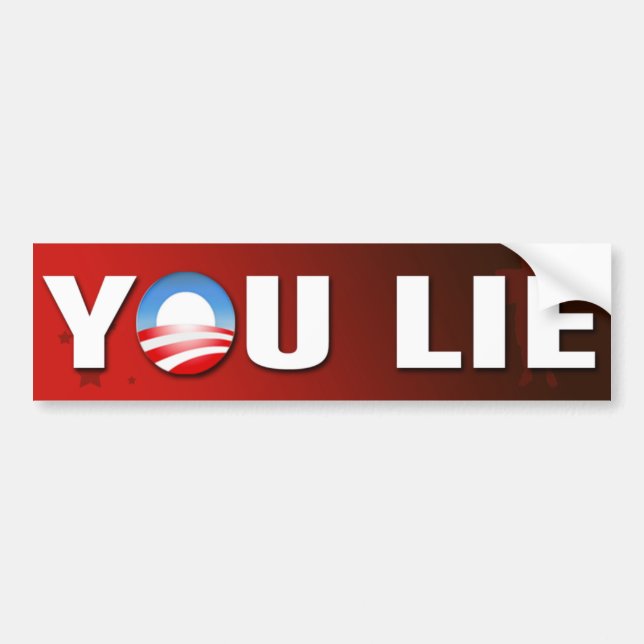 You Lie Bumper Sticker (Front)