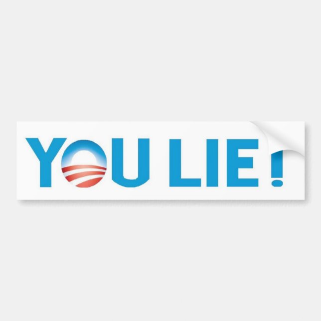 You Lie! Bumper Sticker (Front)