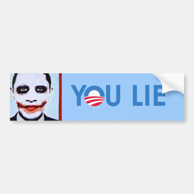 You Lie bumper sticker blue (Front)