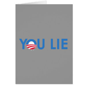 You Lie bumper sticker blue