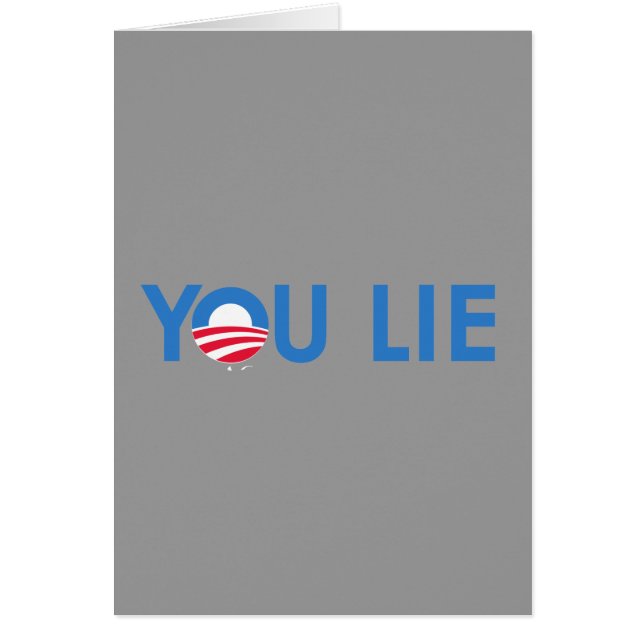 You Lie bumper sticker blue (Front)