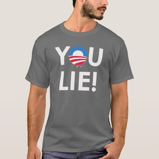 YOU LIE white T-Shirt (Front)