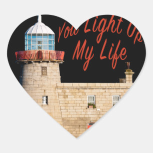 You Light Up My Life Heart Sticker