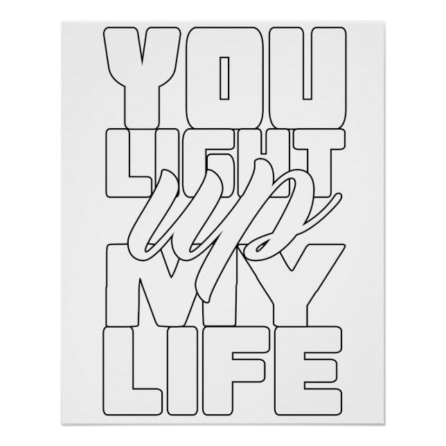 You Light Up My Life Poster (Front)