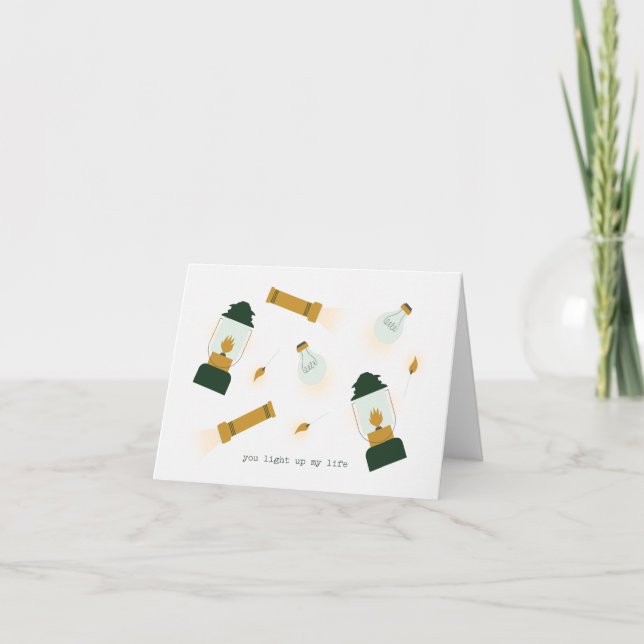 You Light Up My Life Valentine Card (Front)