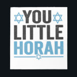 You Little Horah Hanukkah Funny Jewish Saying Gift Notepad<br><div class="desc">chanukah, menorah, hanukkah, dreidel, jewish, Chrismukkah, holiday, horah, christmas</div>