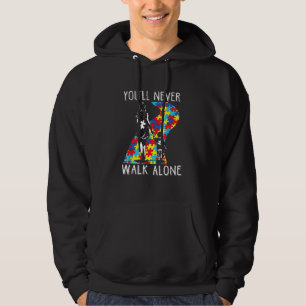 You Ll Never Walk Alone Autism Support Awareness M Hoodie