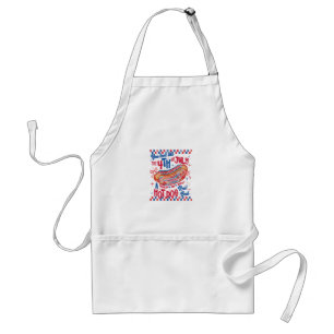 You Look Like The 4th Of July Funny Hot Dog Design Standard Apron