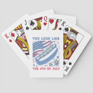 You Look Like The 4th Of July Hot Dog Viral Sloth Playing Cards
