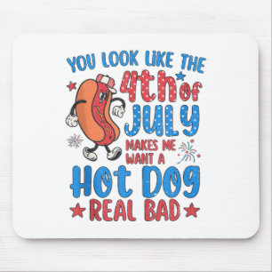 You Look Like The 4th Of July Shirt Happy Independ Mouse Mat
