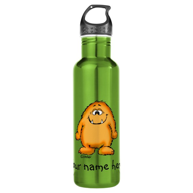 You look yummy - cute yellow monster by send2smile 710 ml water bottle (Front)
