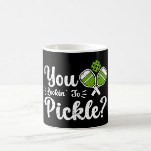 You Lookin to Pickle Pickleball Player Funny Coffee Mug