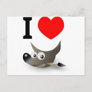 You love GIMP? Show it! Postcard