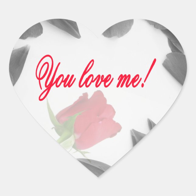 You love me - Stickers (Front)