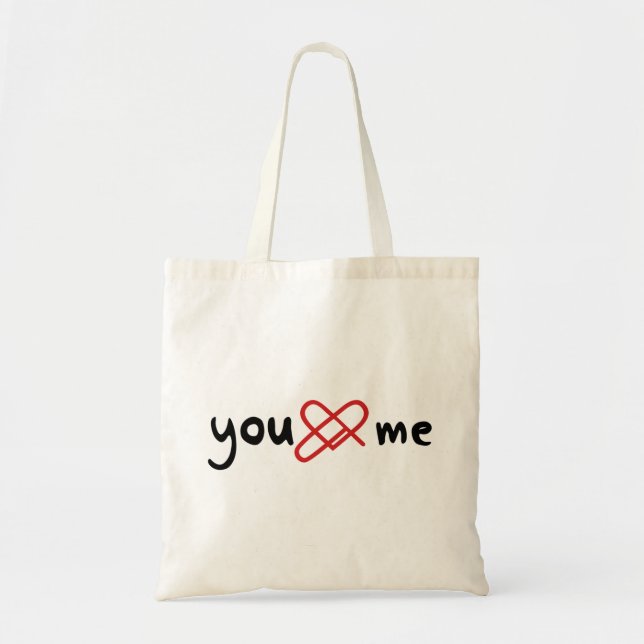 You love me tote bag (Front)