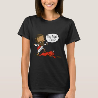 You Mad Bro - Funny Christian Jesus And Devil  T-Shirt