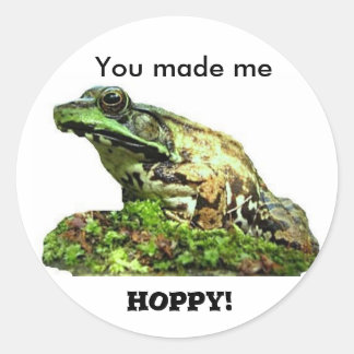You made me... classic round sticker