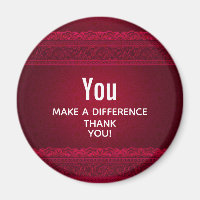 You make a Difference Elegant Red Background