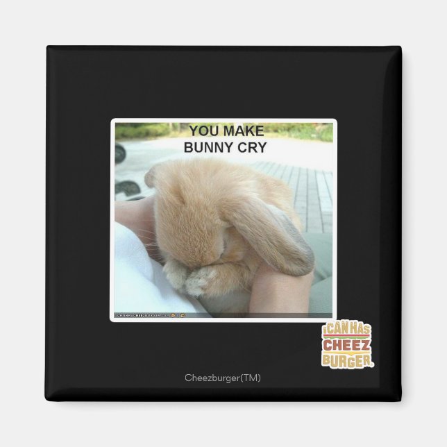 You make bunny cry magnet (Front)