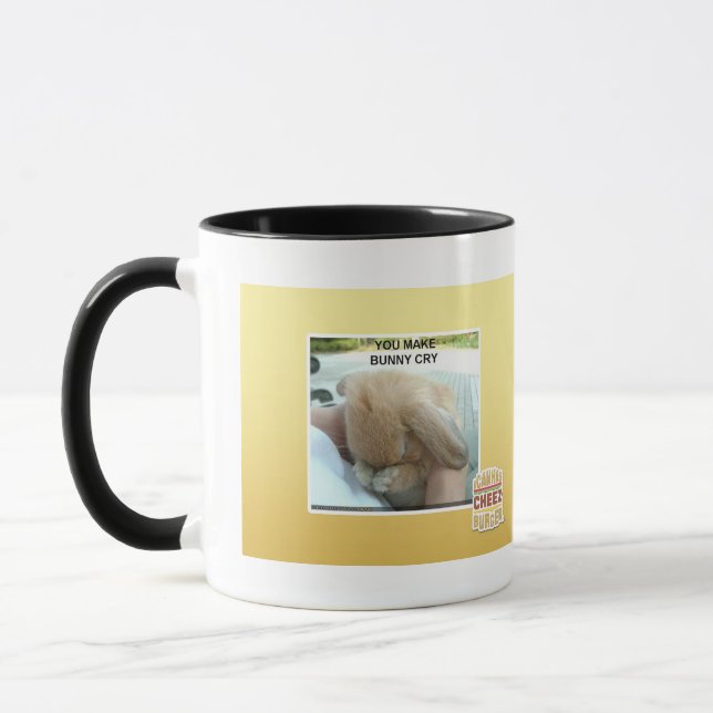 You make bunny cry mug (Left)