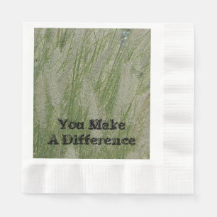 You Make Difference Desert Grass Thanks Employee Napkin
