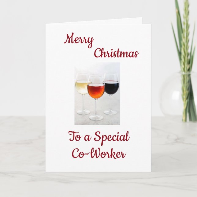 *YOU MAKE EVERY SPECIAL* "CO-WORKER" AT CHRISTMAS HOLIDAY CARD (Front)