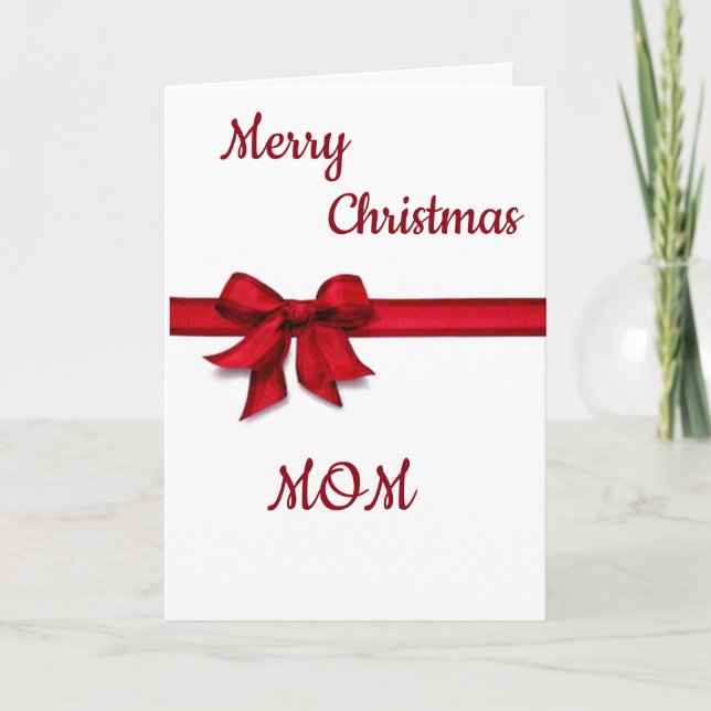 *YOU MAKE EVERY SPECIAL* "MOM" AT CHRISTMAS HOLIDAY CARD (Front)
