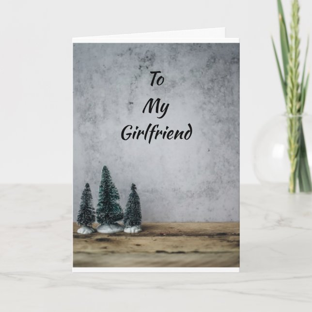 YOU MAKE HOLIDAYS MERRY/BRIGH GIRLFRIEND HOLIDAY CARD (Front)