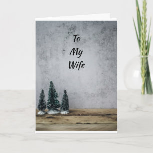 YOU MAKE HOLIDAYS MERRY/BRIGHT "WIFE" HOLIDAY CARD