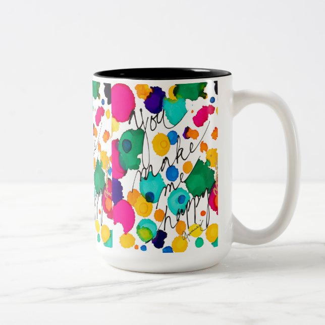 You Make Me Happy Coffee Mug (Right)