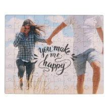You make me happy | Custom photo jigsaw puzzle