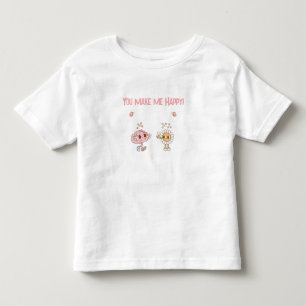 You Make Me Happy! Happy Brain and Flower Toddler T-Shirt