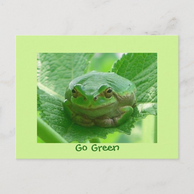 You make me smile - frog card - Customised (Front)