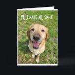 YOU MAKE ME SMILE **GRANDSON** BIRTHDAY WISHES CARD<br><div class="desc">THANK YOU FOR STOPPING BY ONE OF MY EIGHT STORES!</div>