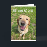 YOU MAKE ME SMILE **GRANDSON** BIRTHDAY WISHES CARD<br><div class="desc">THANK YOU FOR STOPPING BY ONE OF MY EIGHT STORES!</div>