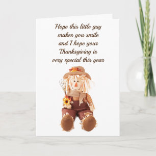 YOU MAKE "ME SMILE" THANKSGIVNG LOVE TO YOU! HOLIDAY CARD