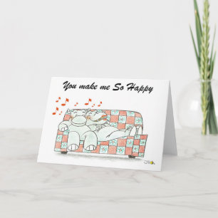 You make me so happy holiday card