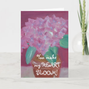 You make my HEART BLOOM! Holiday Card