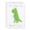You Make My Heart Cute Dinosaur Flat Card