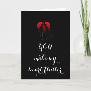 "YOU MAKE MY HEART FLUTTER" HOLIDAY CARD