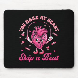 You Make My Heart Fun Skip On A Beat Cardiac Nurse Mouse Mat