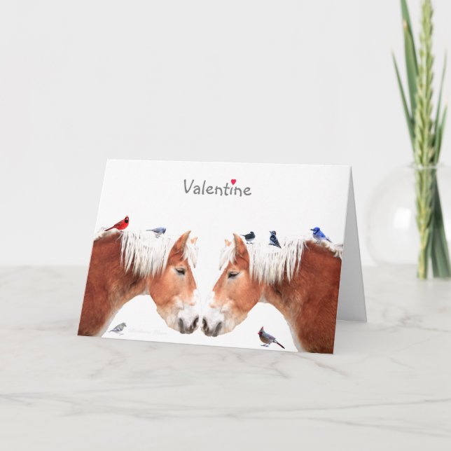 You make my heart go giddy-up: Valentine's Day Holiday Card (Front)